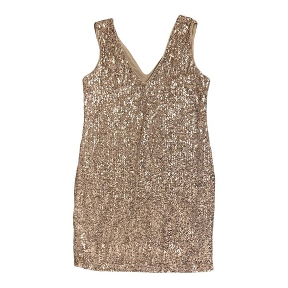 Generation Love Diane Sequin Dress in Light Gold NWT - Picture 2 of 7